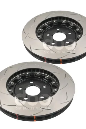 Disc Brakes Australia DBA DBA52632BLKS 5000 Series T3 Slotted Brake Disc Rotor Pair Black Hat 380mm One Day Deal