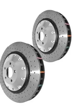 Disc Brakes Australia DBA DBA52632BLKXD 5000 Series Cross-Drilled & Dimpled Brake Disc Rotor Pair Black Hat Popular