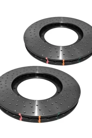 Disc Brakes Australia DBA DBA52774.1XD 5000 Series Cross-Drilled & Dimpled Brake Disc Floating Rotor Pair 380mm Clearance
