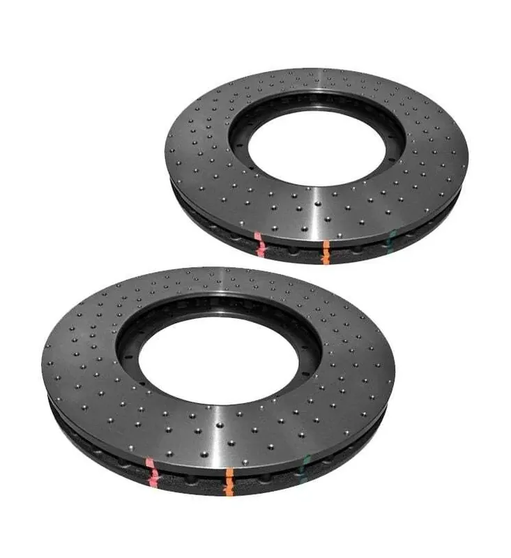Disc Brakes Australia DBA DBA52774.1XD 5000 Series Cross-Drilled & Dimpled Brake Disc Floating Rotor Pair 380mm Clearance