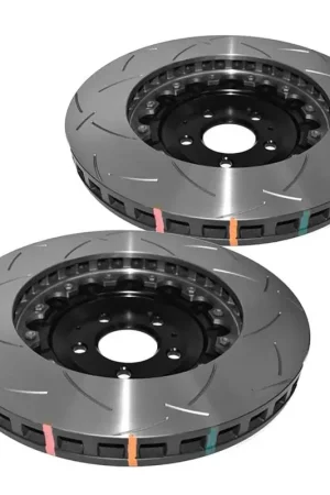 Disc Brakes Australia DBA DBA52778BLKS 5000 Series T3 Slotted Brake Disc Rotor Pair Black Hat 385mm Affordable