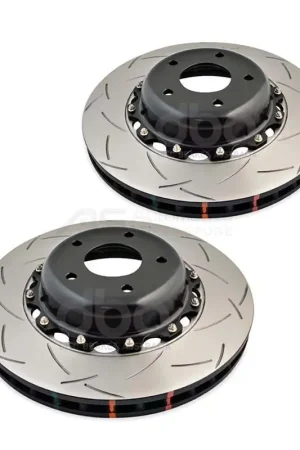 Disc Brakes Australia DBA DBA52830SLVS 5000 Series T3 Slotted Brake Disc Rotor Pair Silver Hat Clearance