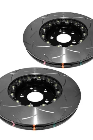Premium Disc Brakes Australia DBA DBA52832BLKS 5000 Series T3 Slotted Brake Disc Rotor Pair Black Hat
