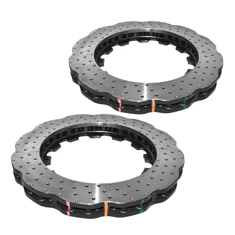 Big Sale Disc Brakes Australia DBA DBA52844.1WXD 5000 Series Wave Cross-Drilled & Dimpled Brake Disc Floating Rotor Pair