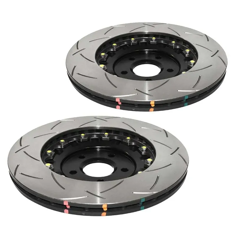 Disc Brakes Australia DBA DBA52968BLKS 5000 Series T3 Slotted Brake Disc Rotor Pair Black Hat 350mm Mega Sale