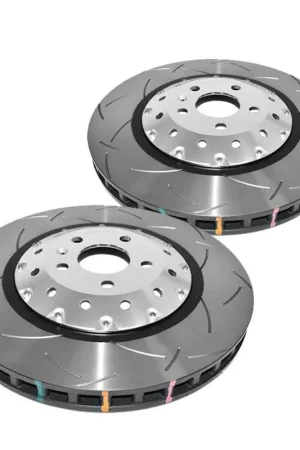 Luxury Disc Brakes Australia DBA DBA53001SLVS 5000 Series T3 Slotted Brake Disc Rotor Pair Silver Hat 356mm