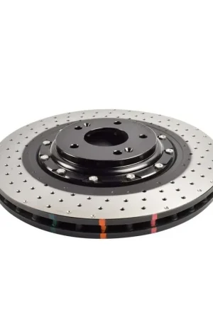 Disc Brakes Australia DBA DBA53148BLKXD 5000 Series Cross-Drilled & Dimpled Black Brake Disc Rotor Pair Deal