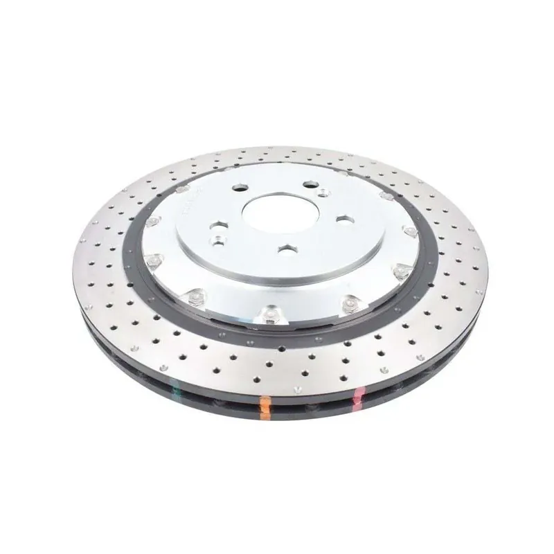 Disc Brakes Australia DBA DBA53359SLVXD 5000 Series Cross-Drilled & Dimpled Silver Brake Disc Rotor Pair Price Drop