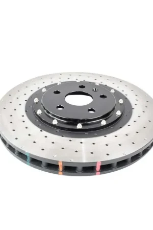 Buy Direct Disc Brakes Australia DBA DBA53940BLKXD 5000 Series Cross-Drilled & Dimpled Black Brake Disc Rotor Pair
