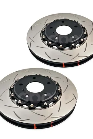 Disc Brakes Australia DBA DBA5600BLKXS 5000 Series Cross-Drilled & Slotted Brake Disc Rotor Pair Black Hat 324mm Trusted Brand