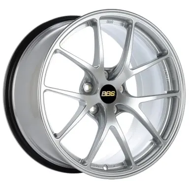 Limited Offer BBS RI-A 18x9.5 5x120 ET40 Diamond Silver Wheel -82mm PFS/Clip Required - RIA009DS