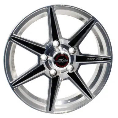 Direct From Factory Race Star 72 ValStar 15x3.75 / 5x4.50BC / 1.75BS / 3.072in CB / Machined w/Black Accents Wheel - 72-53745172M