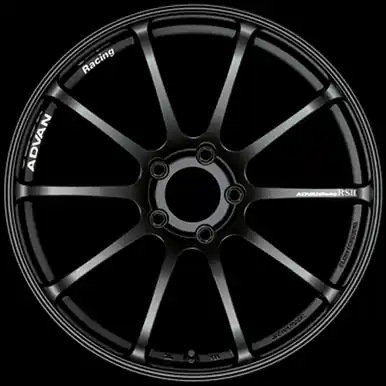 Advan RSII 17x7.5 / +48 Offset / 5-112 / 66.5mm Bore / Semi Gloss Black - YAP7F48MSB Holiday Sale
