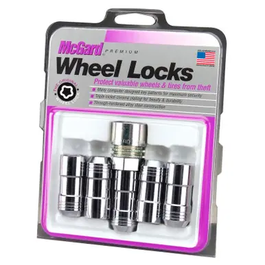 Big Sale McGard Wheel Lock Nut Set - 5pk. (Cone Seat) M14X1.5 / 22mm Hex / 1.965in. Length - Chrome - 24510