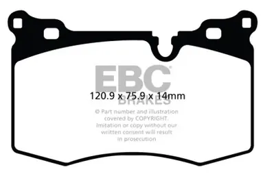 Don’t Miss Out EBC 09-14 Mini Hardtop 1.6 Turbo J.C Works Redstuff Front Brake Pads - DP31854C