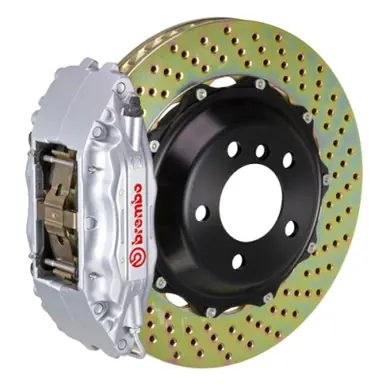 Brembo 07-12 335i (Excl. xDrive) Front GT BBK 6 Piston Cast 355x32 2pc Rotor Drilled-Silver - 1M1.8010A3 Budget