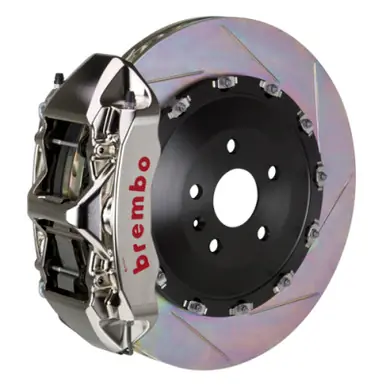 Brembo 07-13 X5 Front GTR BBK 6 Piston Billet 405x34 2pc Rotor Slotted Type1 - Nickel - 1N2.9506AR Time-Limited