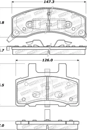 Limited Edition StopTech Street Brake Pads - 308.03700