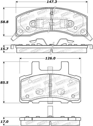 Limited Edition StopTech Street Brake Pads - 308.03700