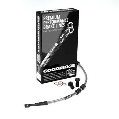 Goodridge 16-20 HD XG500/XG750 (w/o ABS) +10in Front Brake Line Kit - Clear - HD0151-1FB-CL10 Free Returns