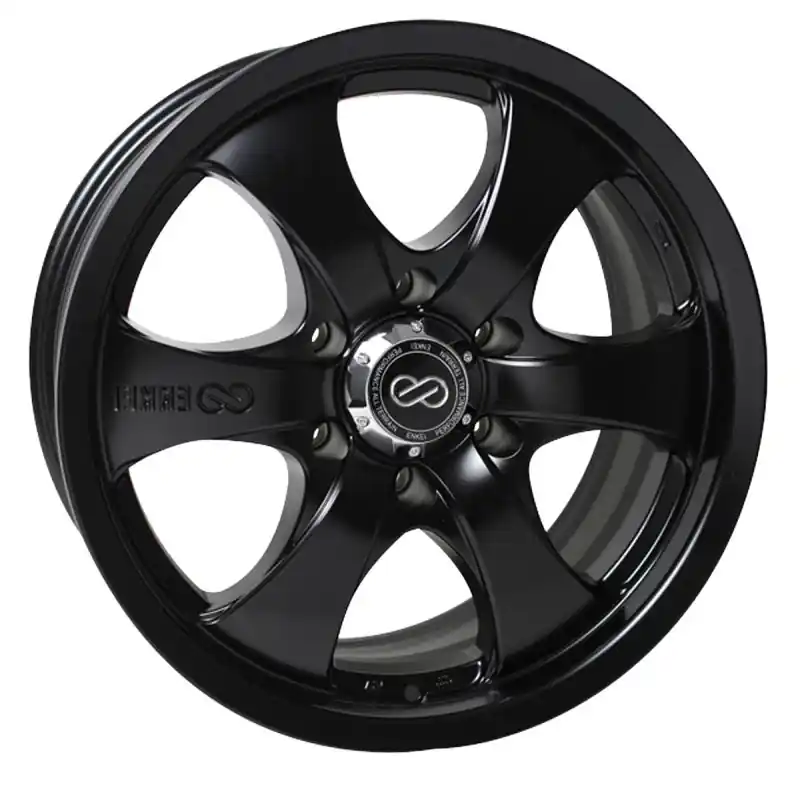 Enkei M6 Universal Truck & SUV 17x8 35mm Offset 6x139.7 Bolt Pattern 78mm Bore Black Wheel Trending