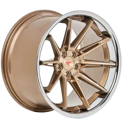 Direct From Factory Ferrada Wheels CM2 Brushed Cobre / Chrome Lip 22x9.5 5x115 ET12 71.6 Deep Concavity