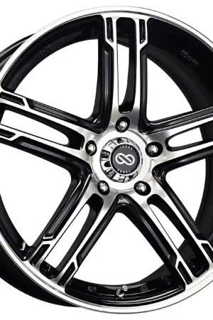 Enkei FD-05 434 BM 17x7 +50 5x100mm 72.6mm Black Machined Best Choice