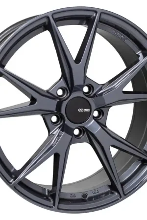 Weekend Sale Enkei Phoenix 18x8 45mm Offset 5x112 72.6mm Bore Blue Gunmetal Wheel