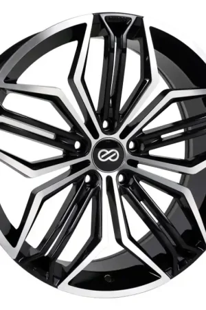 Enkei CUV 20x8 5x110 30mm Offset 72.6mm Bore Black Machined Hassle-Free Returns