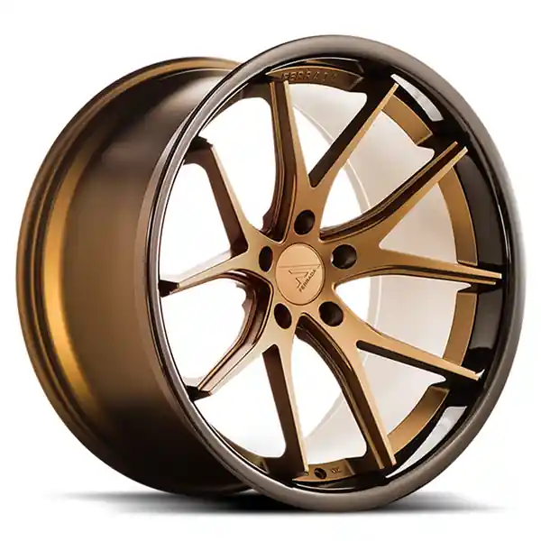 Premium Ferrada Wheels FR2 Matte Bronze / Gloss Black Lip 22x10.5 5x127 ET35 71.6 Deep Concavity