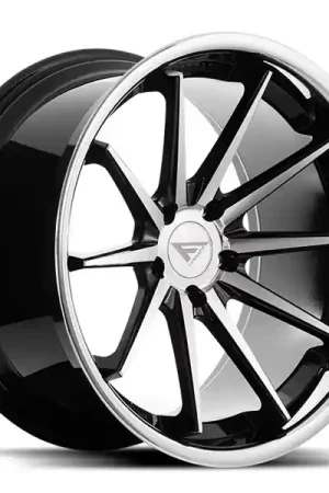 Editor’s Pick Ferrada Wheels FR4 Machine Black / Chrome Lip 22x11 5x115 ET20 71.6 Super Deep Concavity