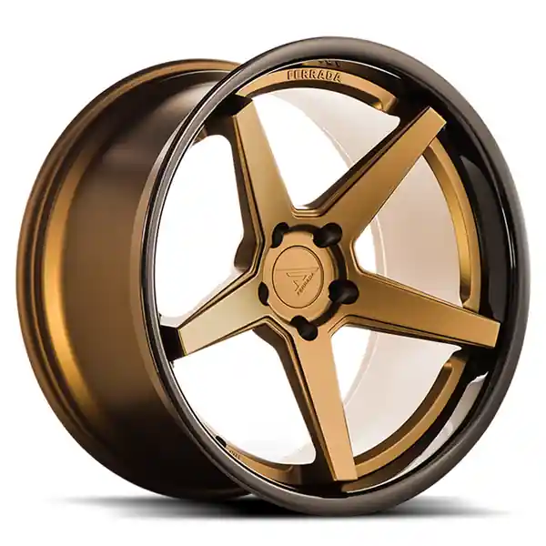 Ferrada Wheels FR3 Matte Bronze / Gloss Black Lip 22x10.5 5x112 ET28 66.56 Deep Concavity Budget