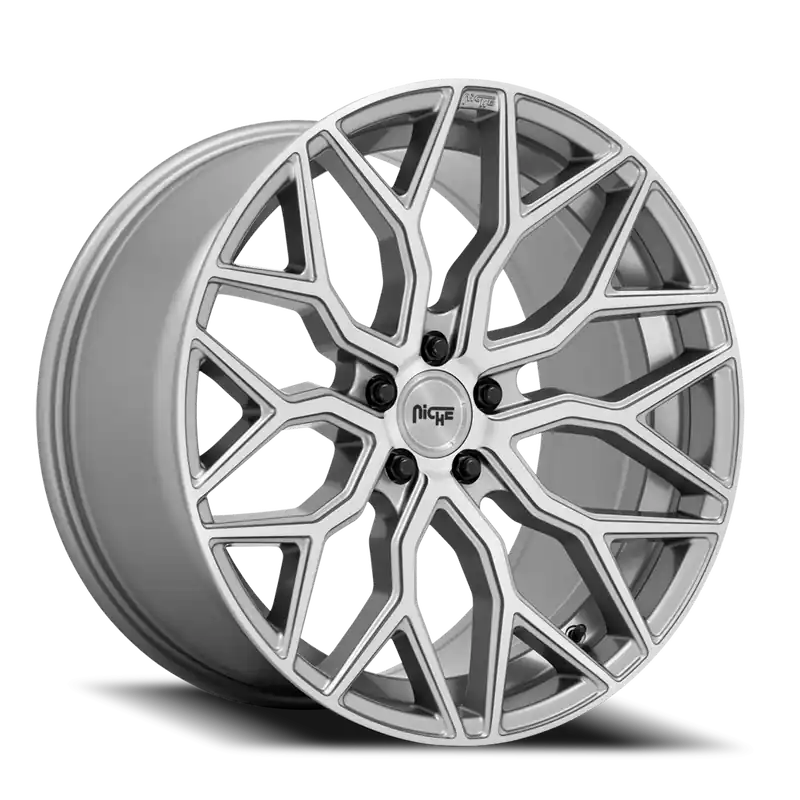 Niche Mazzanti M265 20x9 +27 5x112mm 66.5mm Brushed Anthracite Clear Tint Cheap