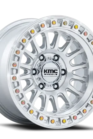 KMC IMS KM552 SD 17x8.5 +25 6x135mm 87.1mm Gloss Silver Machined Face Holiday Sale