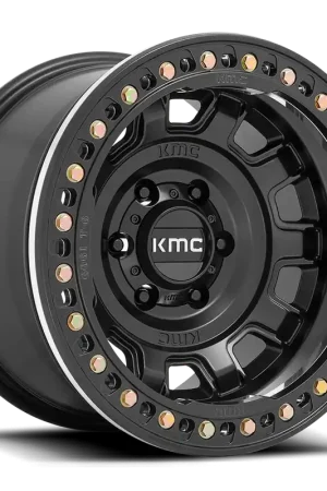 KMC Tank Beadlock KM236 SB 17x9 -38 8x170mm 125.1mm Satin Black Limited Offer