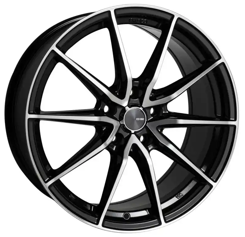 Enkei Draco BM 17x7.5 +45 5x100mm 72.6mm Black Machined Buy Direct