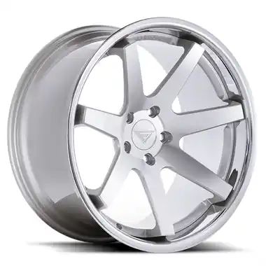 Ferrada Wheels FR1 Machine Silver / Chrome Lip 22x11 5x112 ET20 66.56 Super Deep Concavity Viral