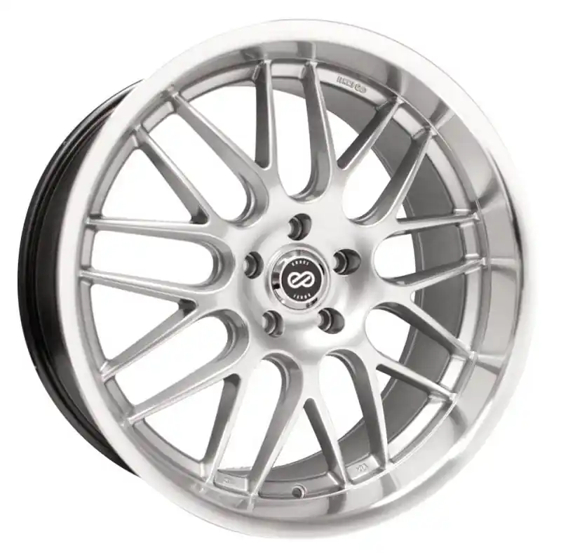 Direct From Factory Enkei Lusso 18x8 40mm Offset 5x1114.3 Bolt Pattern 72.6 Bore Hyper Silver Wheel