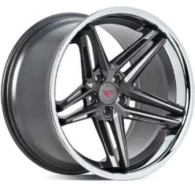 Ferrada Wheels CM1 Matte Graphite / Chrome Lip 20x12 5x114 ET0 73.1 Extreme Concavity Authentic