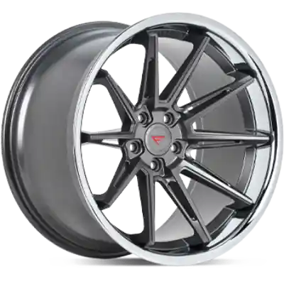 Ferrada Wheels CM2 Matte Graphite / Chrome Lip 20x11 5x112 ET45 66.56 Mid Concavity Limited Time