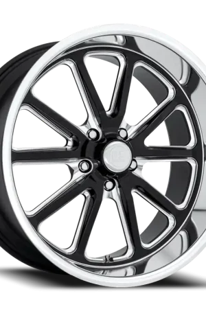Exclusive US Mags Rambler U117 17x8 +1 5x120.65mm 72.56mm Gloss Black Milled